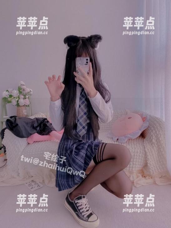 看完这个白丝二阶堂宅绘子图片，我的脑子短路了！别忘了下载！